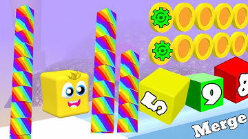 🎃Draw To Smash: Logic puzzle vs Happy Cubes - 2048 (Jump & Flip) | Max Gameplay u0026 Run #0081