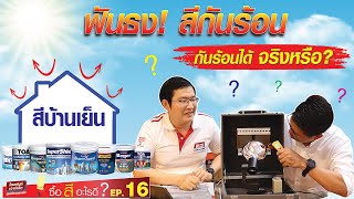 ซื้อสีอะไรดี EP.16 ตอน ฟันธง!สีกันร้อน กันร้อนได้จริงหรือ? สีทาบ้านกันร้อน สีทาภายนอก