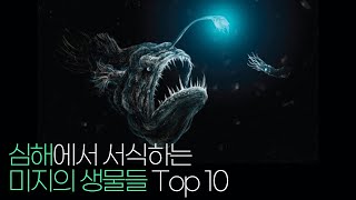 심해에서 서식하는 미지의 생물들 Top 9!!
