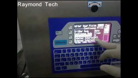 how to edit massage for A400 small character inkjet printer