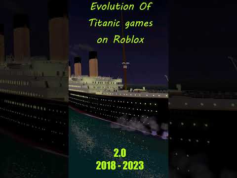 Evolution Of Roblox Titanic games #roblox #titanic #gaming #shorts