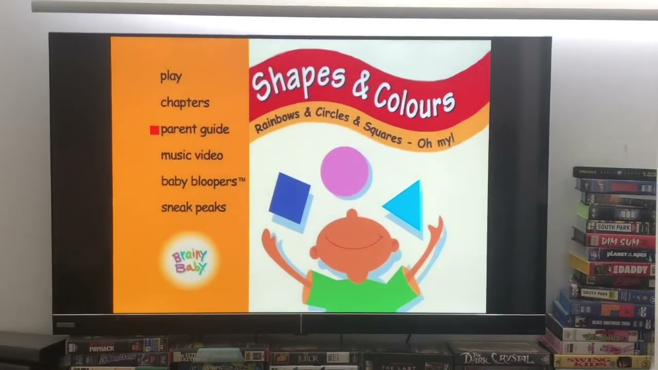 Brainy Baby Shapes and Colours DVD Menu Walkthrough YouTube