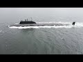 Пуск крылатой ракеты «Калибр» с атомной подводной лодки в рамках планового учения