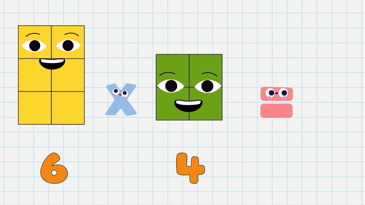 Numberblocks | The Four Times Tables | Learn Math For Kids ...
