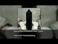 Natural Black Tourmaline Quartz Crystal Point Tower Polished Healing