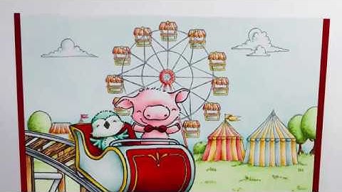 Copic Coloring Ideas for Scene Backgrounds with Purple Onion Designs