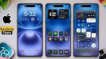 ⚡🤩 IOS 18 Theme with Dark icons for any Realme and Oppo devices Phone⚡😍 ( Without Root ) Top 🔟 Theme
