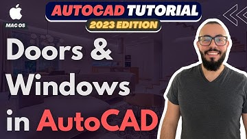 AutoCAD Mac How To Add Doors & Windows - Autocad 2023 For Mac Tutorial