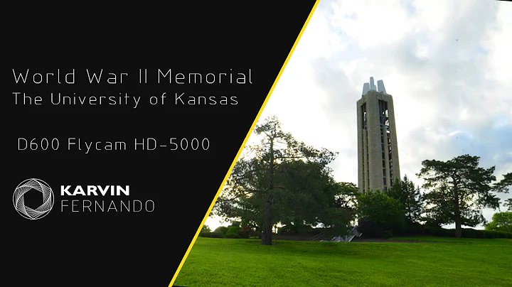 World War II Memorial Bell Tower Campanile - University of Kansas-Flycam HD-5000 D600 #exploreku