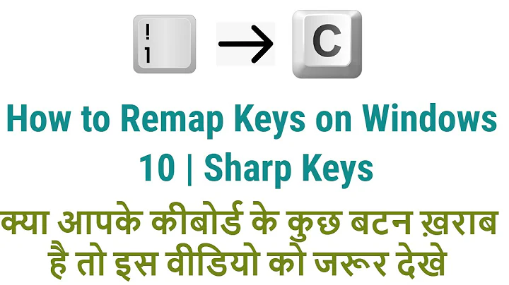 How to Remap Keys on Windows 10 | Sharp Keys | Remap Keyboard Windows 10 Registry