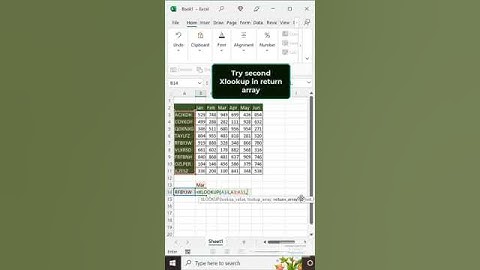 Intersection using Xlookup #xlookup #vikaljain #excel