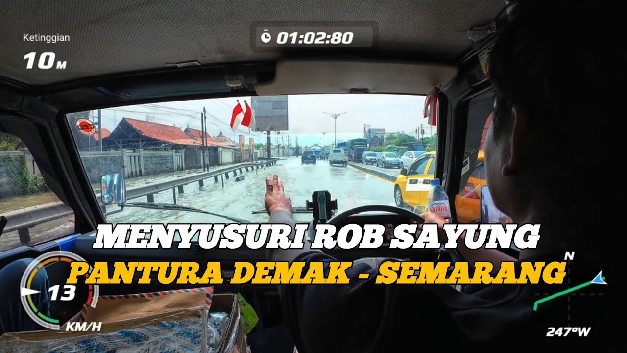 KONDISI ROB PANTURA SAYUNG ‼️Vibes Jalan Pantura Sayung dengan L300
