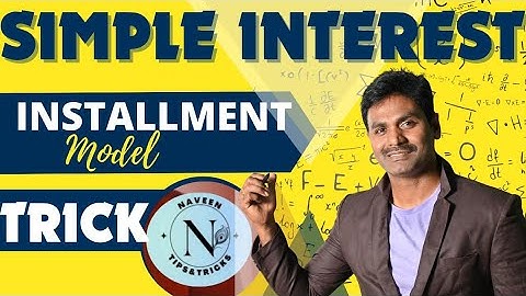 👌INSTALMENT problems in 2 sec Trick||simple interest easy tricks