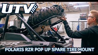 UTV INC Polaris RZR Clamp On Pop Up Spare Tire Mount Operation
