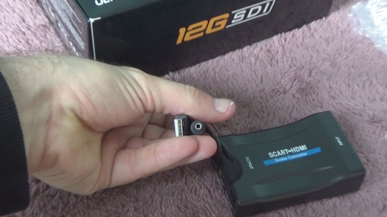 Unboxing test of HDMI 1080P Audio Converter Scaler Box with USB Cable -