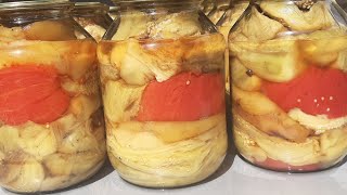 картинка: Запечённые Овощи на зиму - баклажан, перец и помидоры 👍👍 Зимой вкусно и не дорого