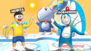 DORAEMON And NOBITA Took Challenge To Find New Gadgets In HFF !!! screenshot 1