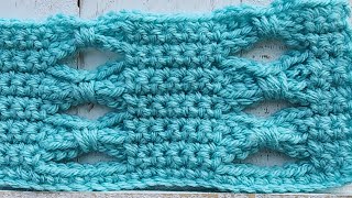 How to Crochet the Bow Ties Stitch (Butterfly) | Learn to Crochet | Crochet Tutorial