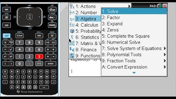 TI-Nspire CAS for Algebra - Expand, Factor, and First Time Use