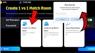 How to create and join 1vs1 Match Room in efootball 2024 Mobile - 1vs1 Friendly Match #pes2024 screenshot 3