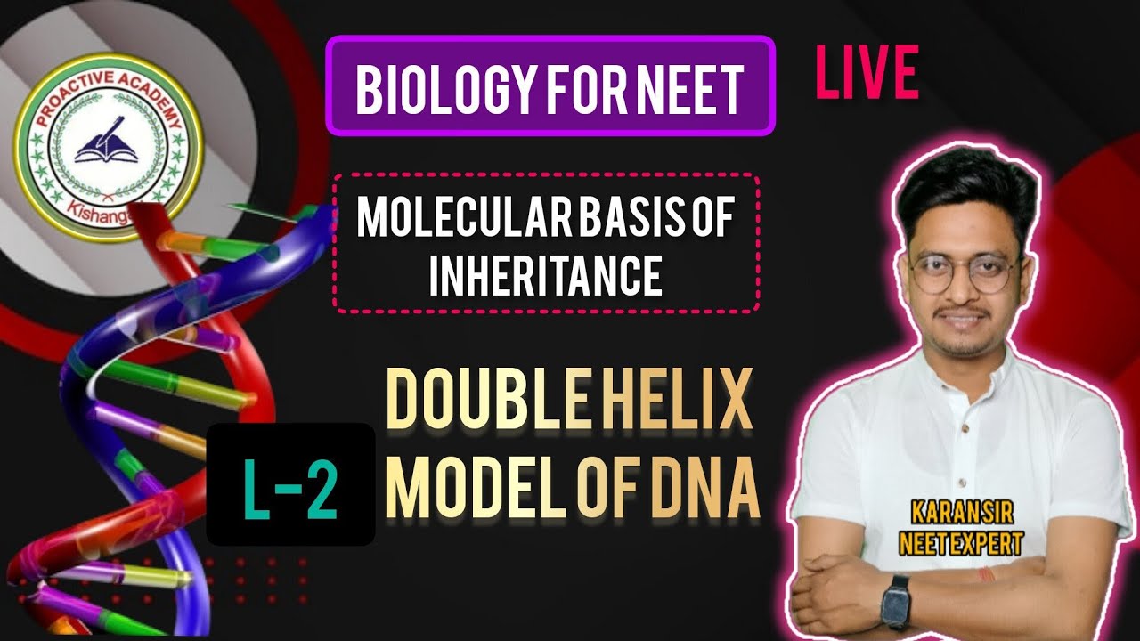 Double Helix Model of DNA 🧬| Molecular Basis of Inheritance NCERT | Karan Sir