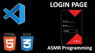 ASMR Programming – Login Page - No Talking