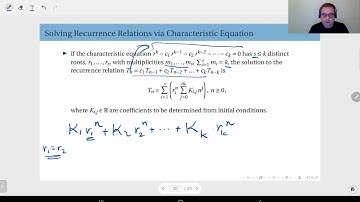 11.09 Solving Recurrence Relations with Repeated Characteristic Roots
