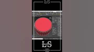 How Simply Model An Old Wooden Barrel In 3Ds Max #shorts