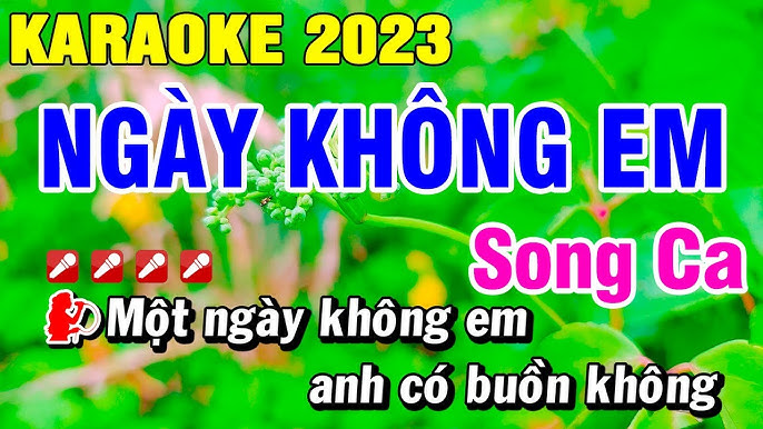 Karaoke Ngày Không Em Song Ca Nhạc Sống | Hoài Phong Organ