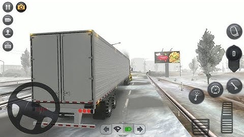 Truck Simulator Ultimate Gameplay | Frozen food delivery | Mobile Games|
