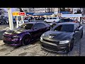 Dodge charger rt pov drive with flame throwing hellcat  ft srt len 
