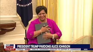 FULL PARDON: President Trump pardons Alice Johnson in Oval Office