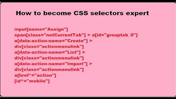 How to become CSS selector expert Part 2
