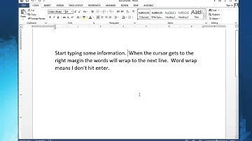 Word 2013 Editing Text Part 1