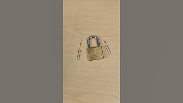 Open a basic lock - with paperclips!