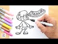 How to draw MELODII (Scratchin' Melodii) | Cómo dibujar a Melodii