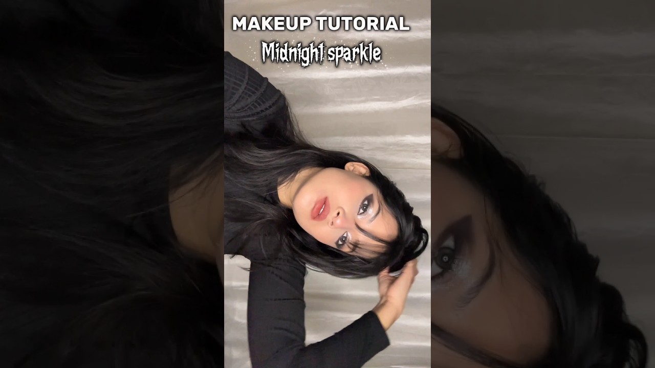 Midnight sparkle makeup tutorial🖤✨ 