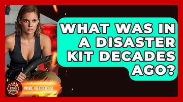 What Was In A Disaster Kit Decades Ago? - Inside the Firehouse