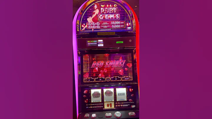 Don't be a hater VGT WILD RUBY GEMS $10 BETS -- RED SCREEN action #choctaw #shorts #rubyred #casino