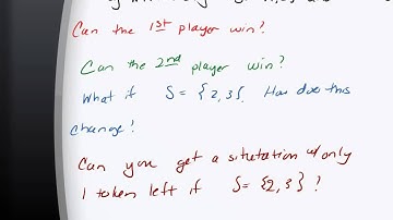 Lecture 9 15 Video 3 Introduction to Single Pile Nim In Class Assignment and Homework