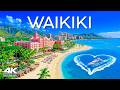 Waikiki 🇺🇸 4K | Diamond Head, Crystal Blue Ocean &amp; Tropical Beach Paradise