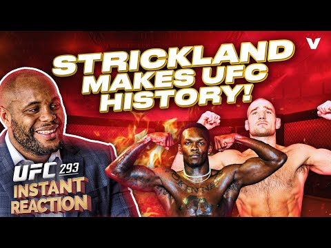 Daniel Cormier REACTS to Sean Strickland defeating Israel Adesanya in HUGE upset at UFC 293!