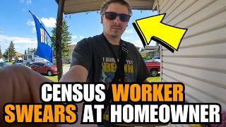 Statistics Canada Worker MELTS DOWN After Man Refuses Census!