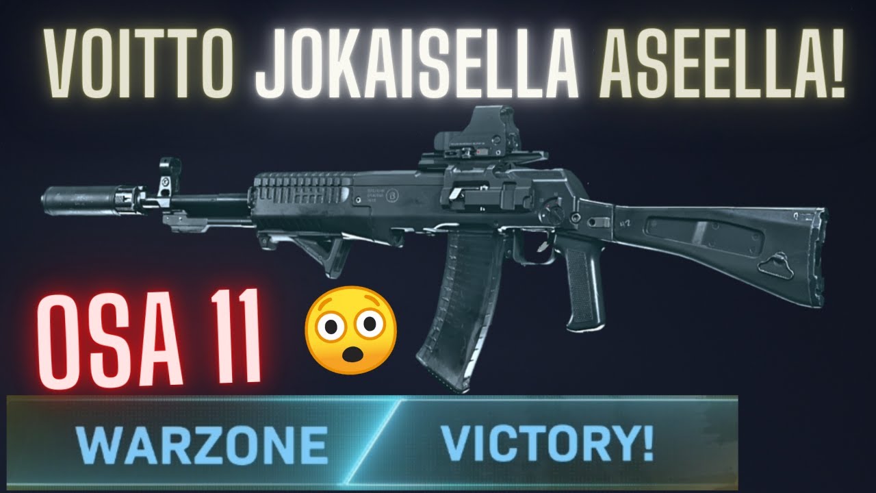 VOITTO JOKAISELLA ASEELLA #11 | AN-94 | WARZONE SUOMI
