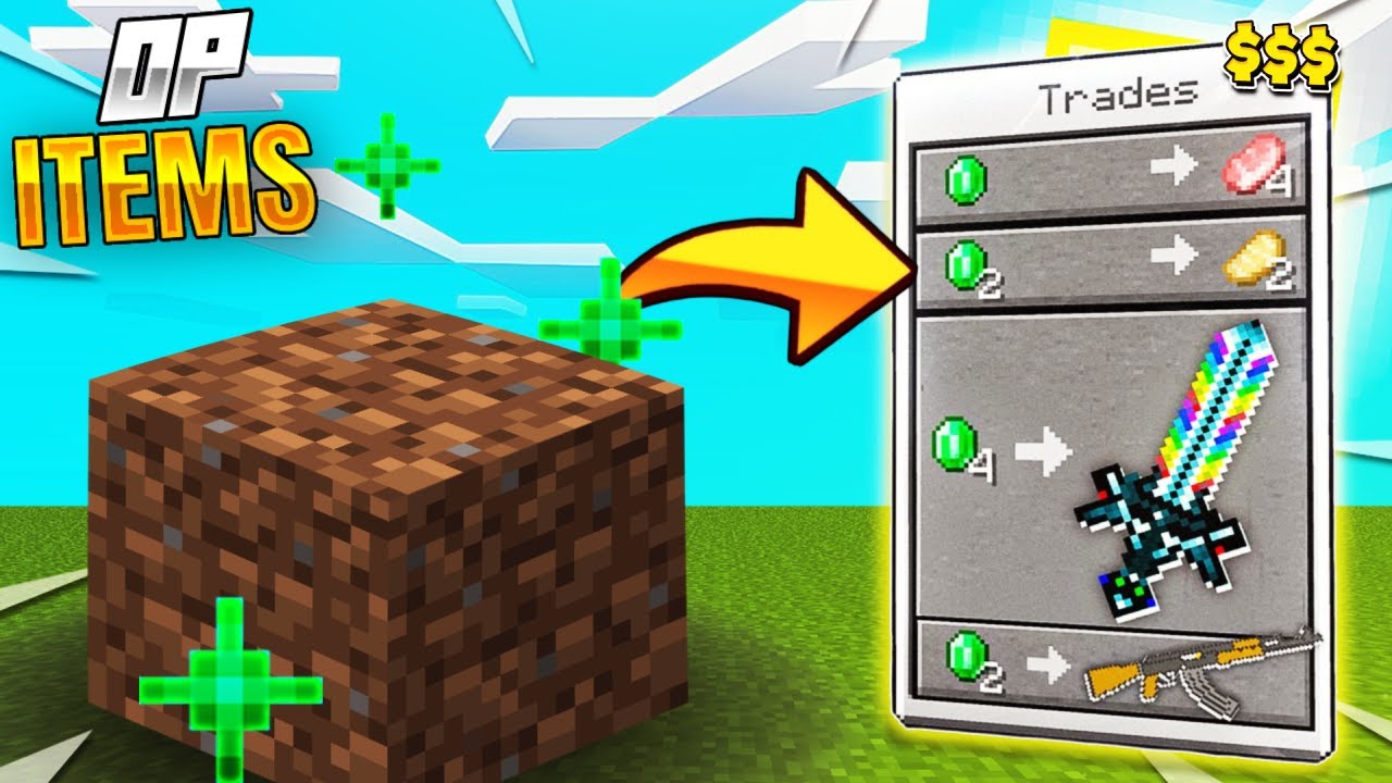 Dirt gives INSANE items in this Minecraft challenge