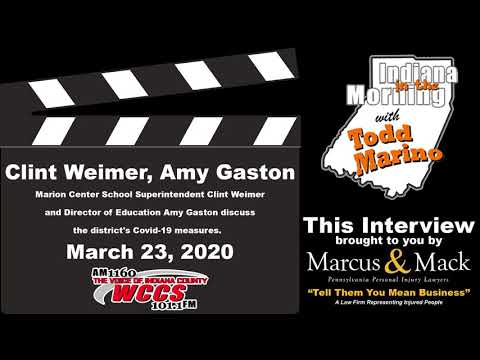 Indiana in the Morning Interview: Clint Weimer, Amy Gaston (3-23-20)