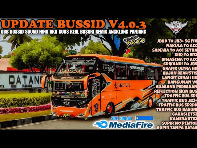 SHARE 49 ‼️ UPDATE OBB BUSSID V4.0.3 SOUND HINO RK8 SUOS BASURI REMIX ANGKLUNG PANJANG ‼️ BUSSID class=