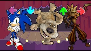 FNF Character Test | Gameplay VS Playground | Talking Ben.exe | Sonic | FNAF Sun | bf