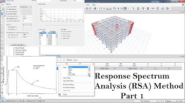 CSI ETABS - 19 - Response Spectrum Analysis (RSA) Method | part 1