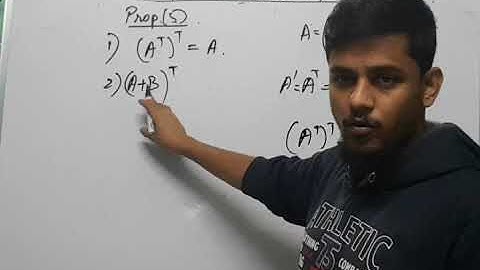 #TRANSPOSE MATRICES AND #ITS PROPERTIES PART 2 #PROBLEM ANALYSIS #DESCRIPTION